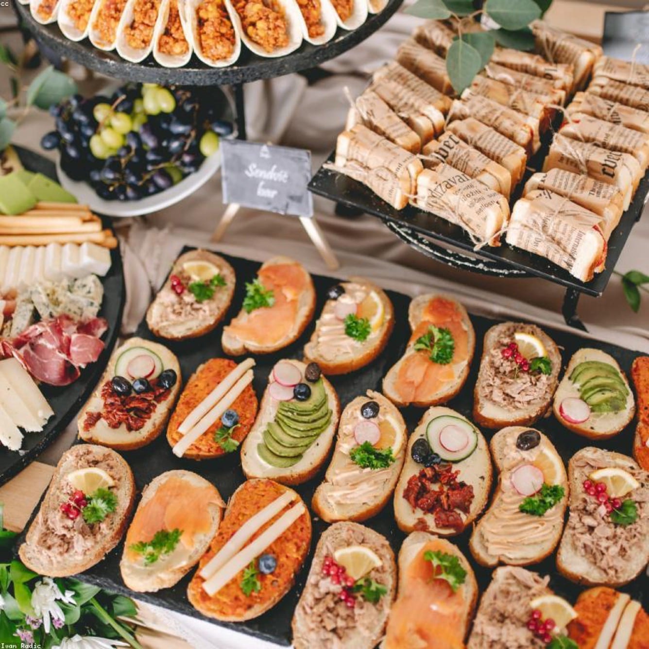 Events and Catering using disposable tableware