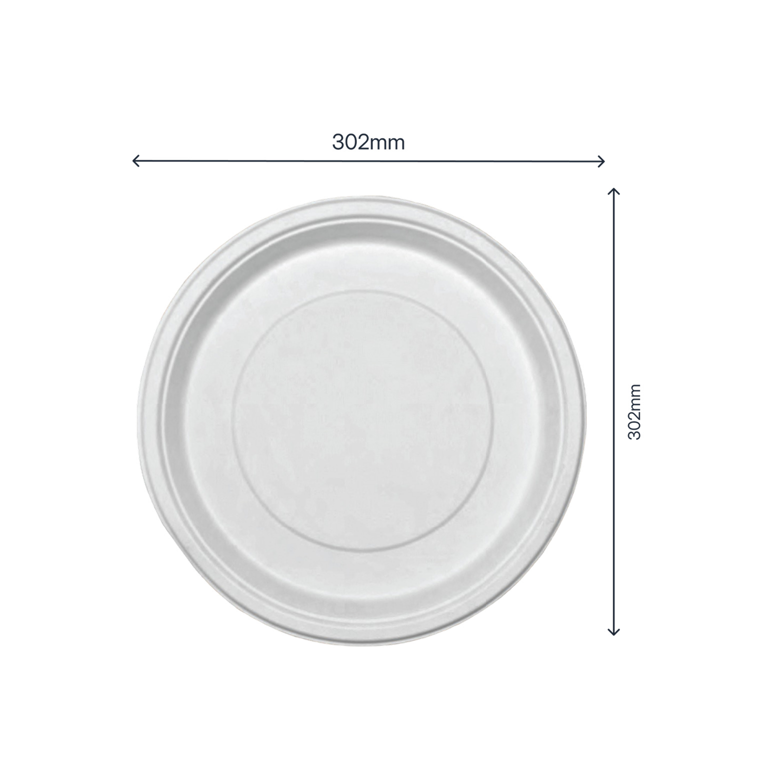 12" Round Plate (Plain) - product photo 2