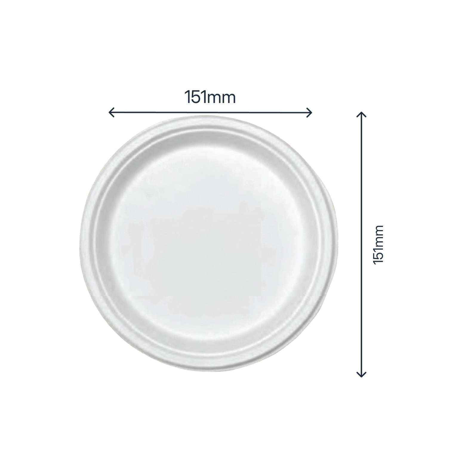 7" Round Plate (Plain) - product photo 2